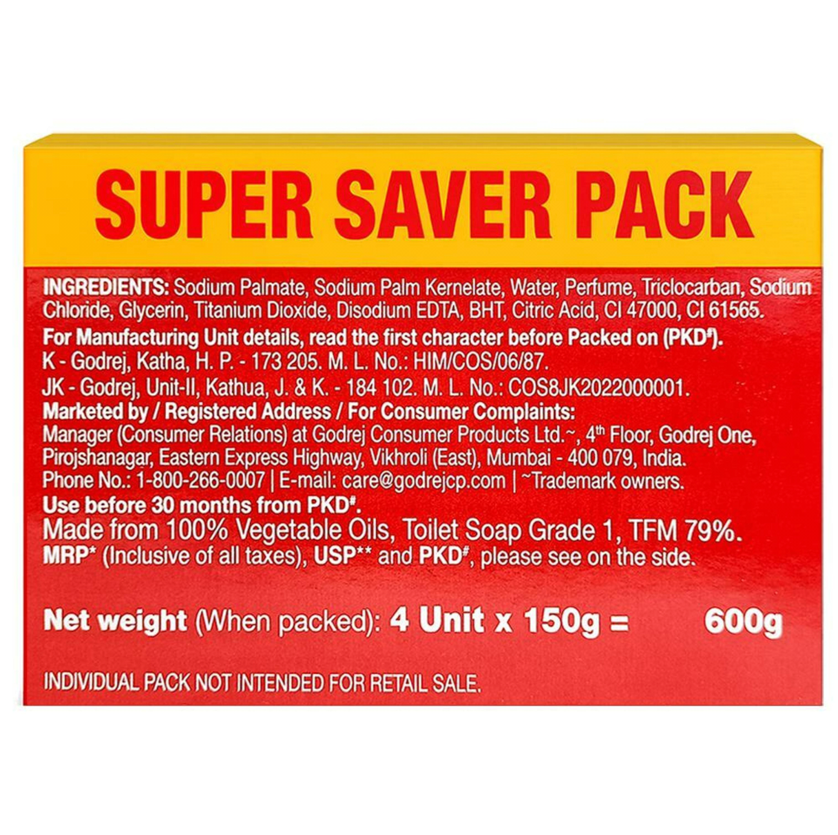 Cinthol Original Deo & Complexion Soap 150 g (Pack of 4)