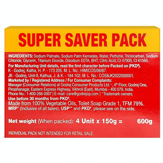 Cinthol Original Deo & Complexion Soap 150 g (Pack of 4)