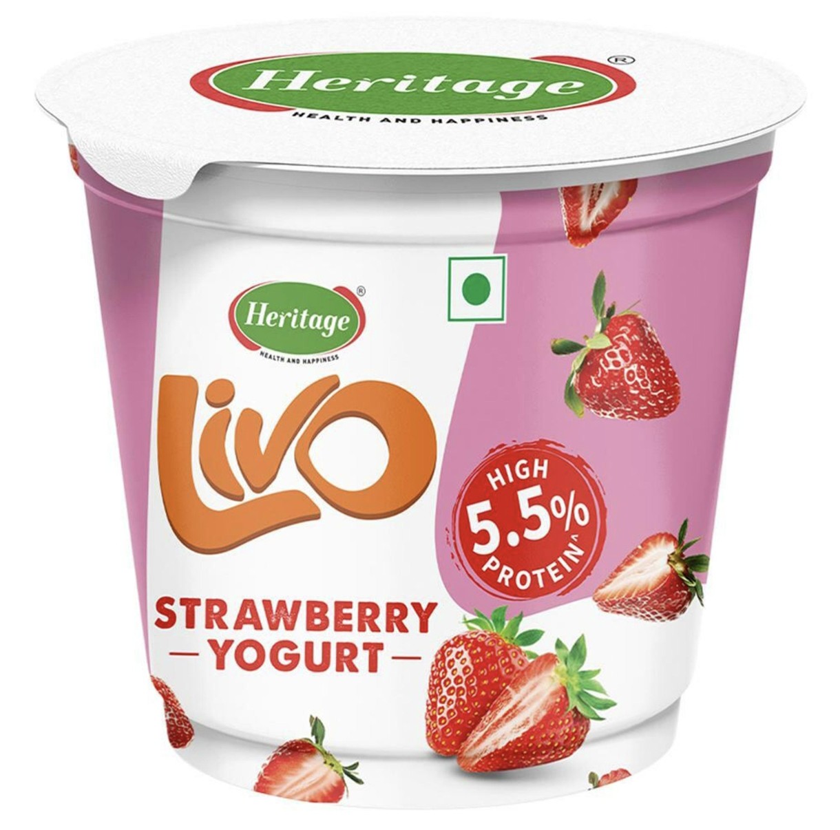 Heritage Livo Strawberry Yougurt 90 g