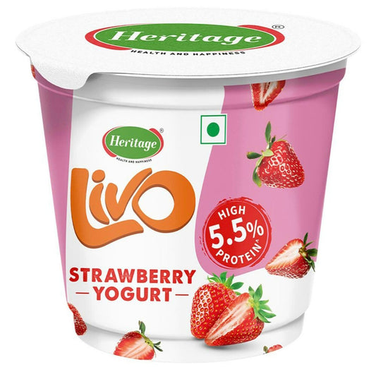 Heritage Livo Strawberry Yougurt 90 g