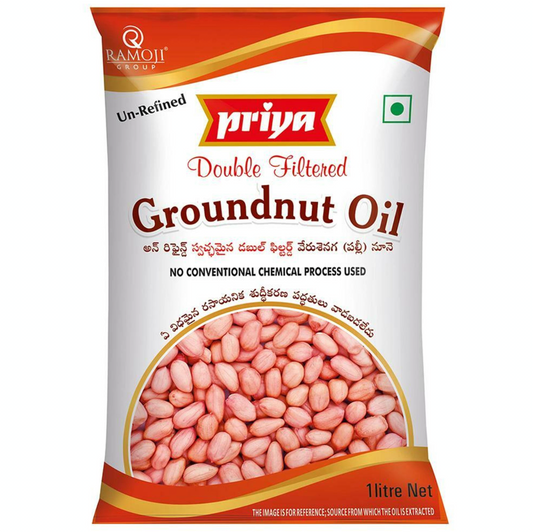 Priya Double Filtered Ground Nut Oil 1L