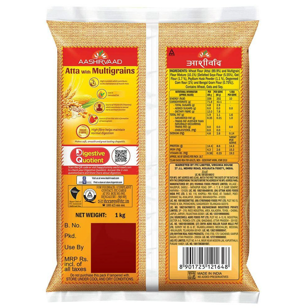 Aashirvaad Multigrain Atta 1 kg