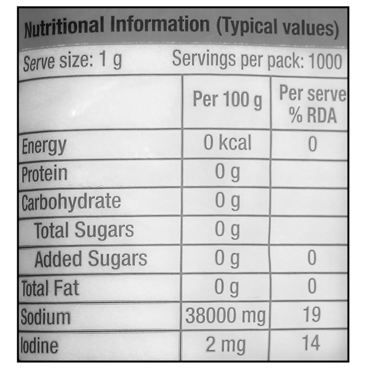 Tata Iodized Salt 1kg