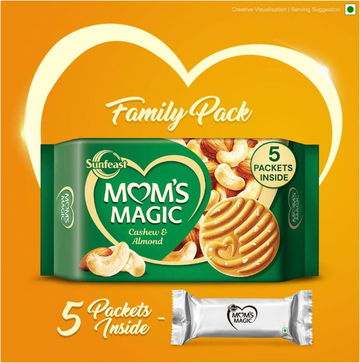 Sunfeast Mom's Magic Cashew & Almonds Biscuits 544g