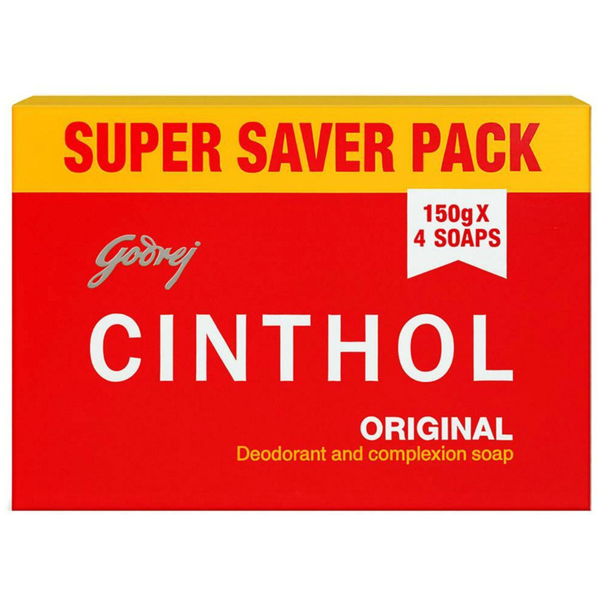 Cinthol Original Deo & Complexion Soap 150 g (Pack of 4)