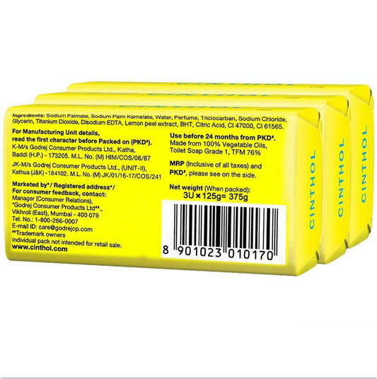Cinthol Lime Refreshing Deo Soap 125 g